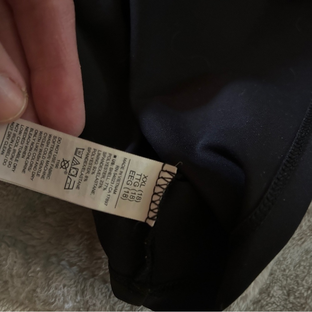 Like new size XXL/18 youth Old Navy Go Dry Black Racerback longline bra. - Picture 6 of 7